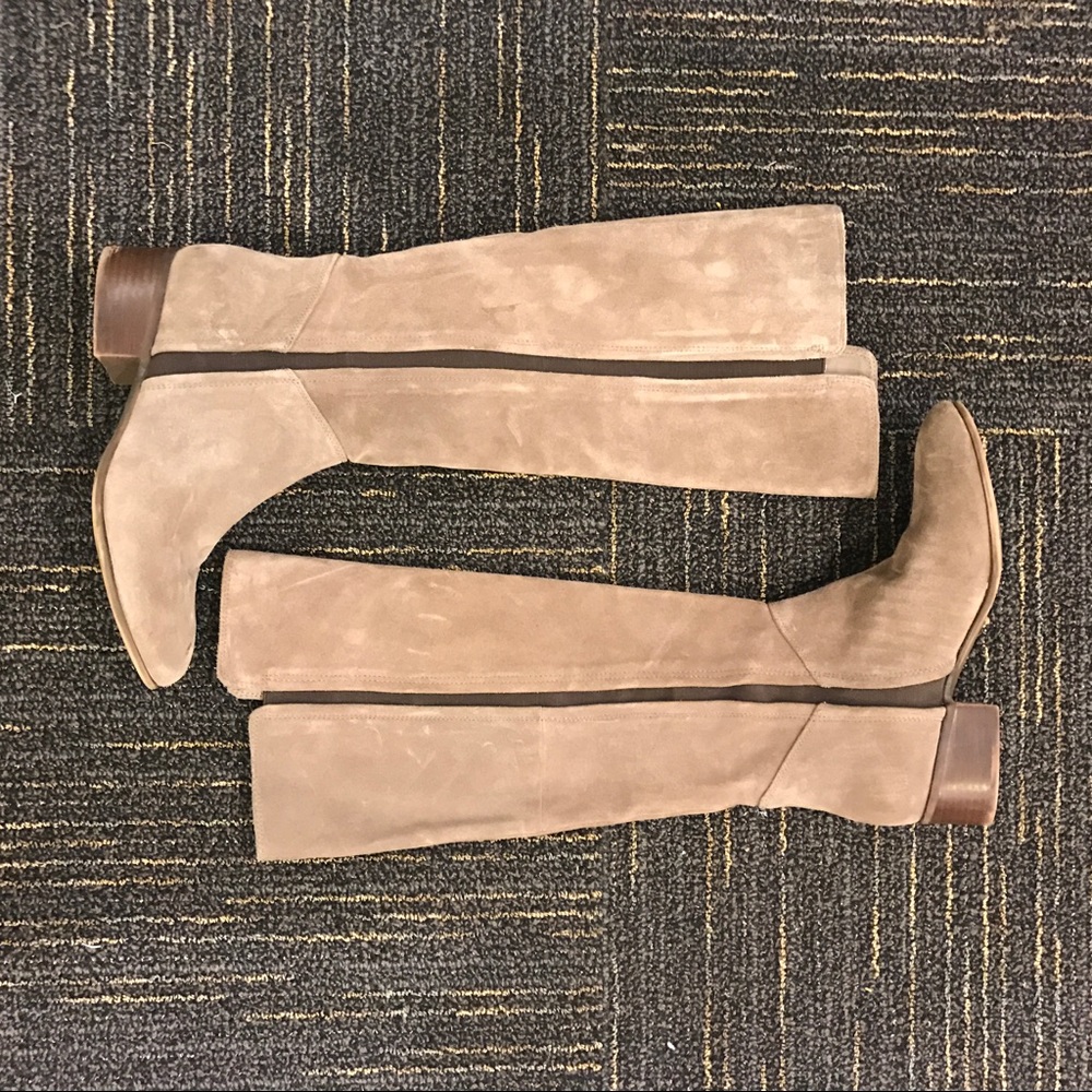 Suede Knee High Boots