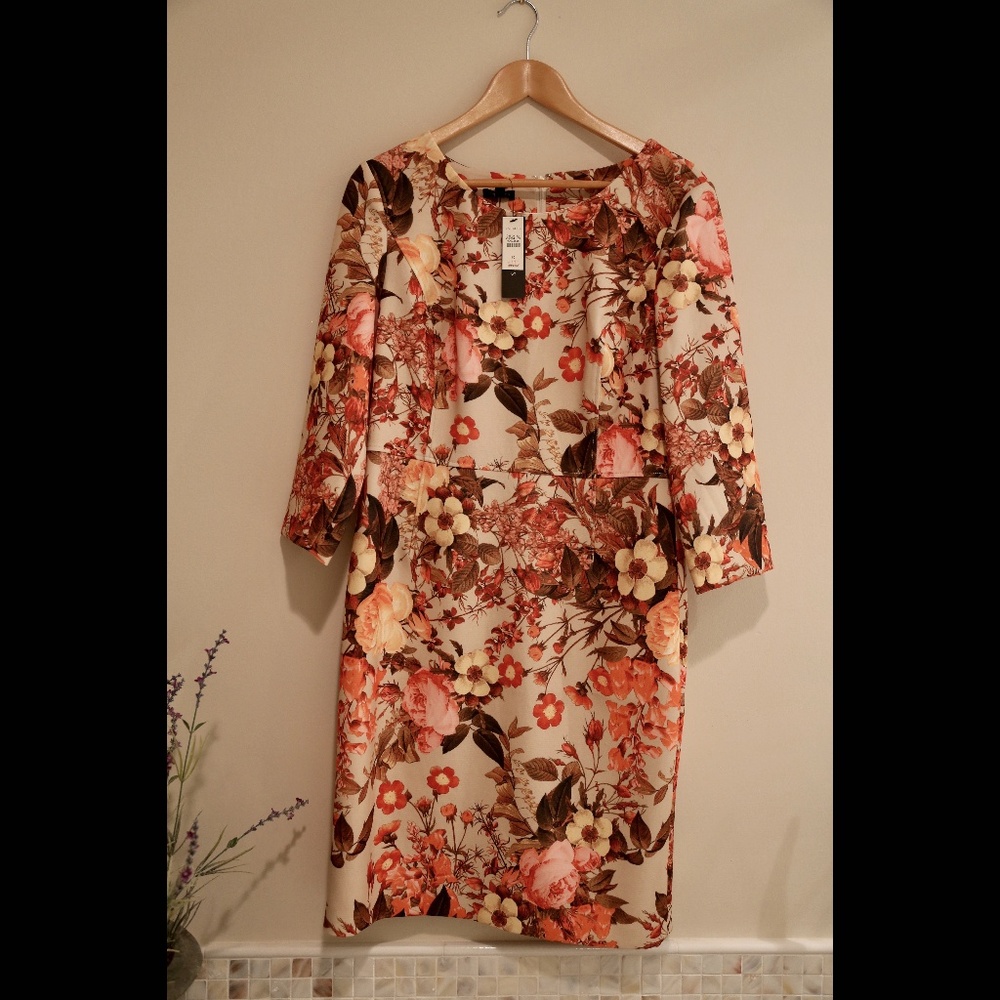 NWOT Talbots Fall Floral Dress