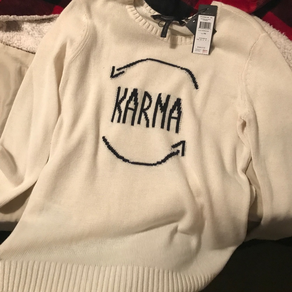 BCBG karma sweater