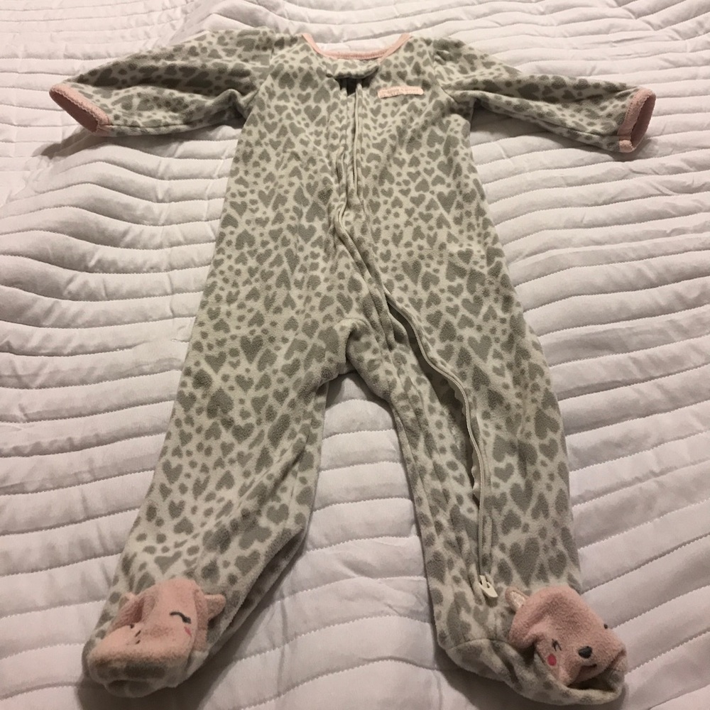 Lot of baby girl fall/winter PJs