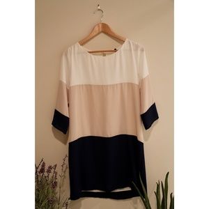 LuLu's Block Stripe Quarter Sleeve Dress