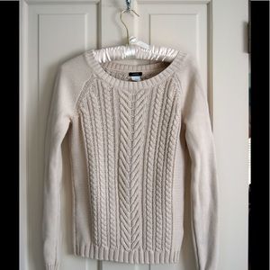 J  Crew Cable Knit Sweater