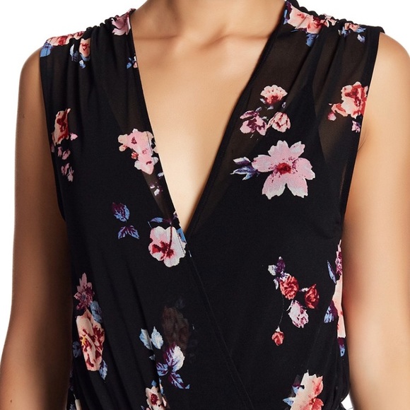 Floral bodysuit, Size S - Picture 2 of 7