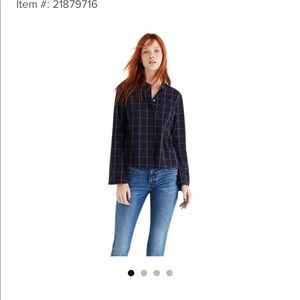 SOLD Madewell button down navy shirt