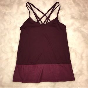 Maroon Workout Tank