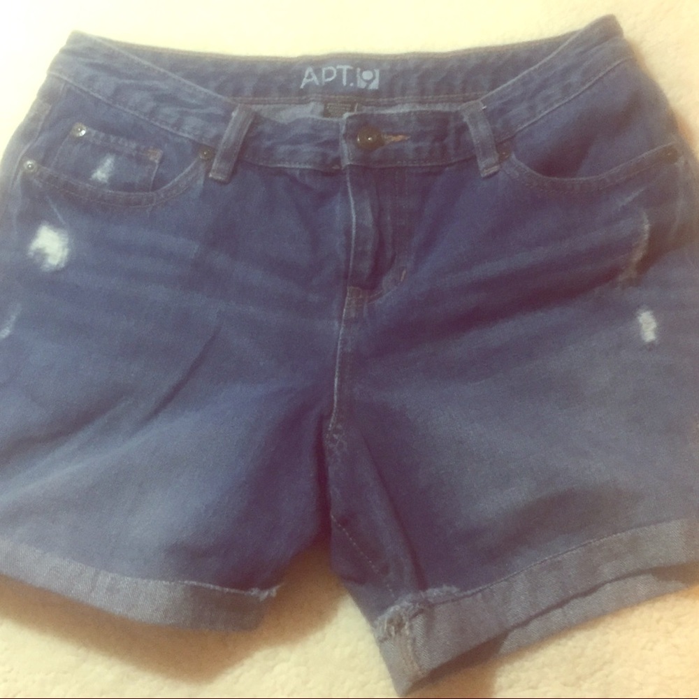 Apt. 9 Distressed Denim Shorts