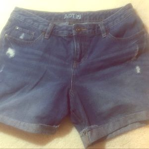 Apt. 9 Distressed Denim Shorts