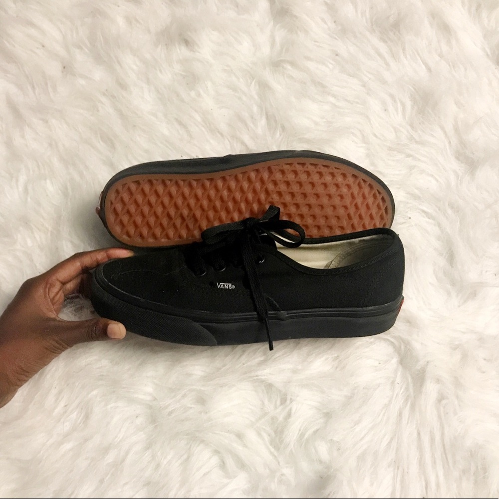 Black Classic Vans (Women's size 7.5)