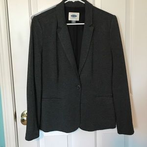 Charcoal jersey blazer