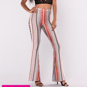Fashion Nova Sabrina Boho Print Pants