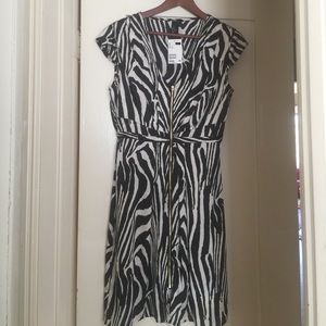 H&M Zebra silky dress