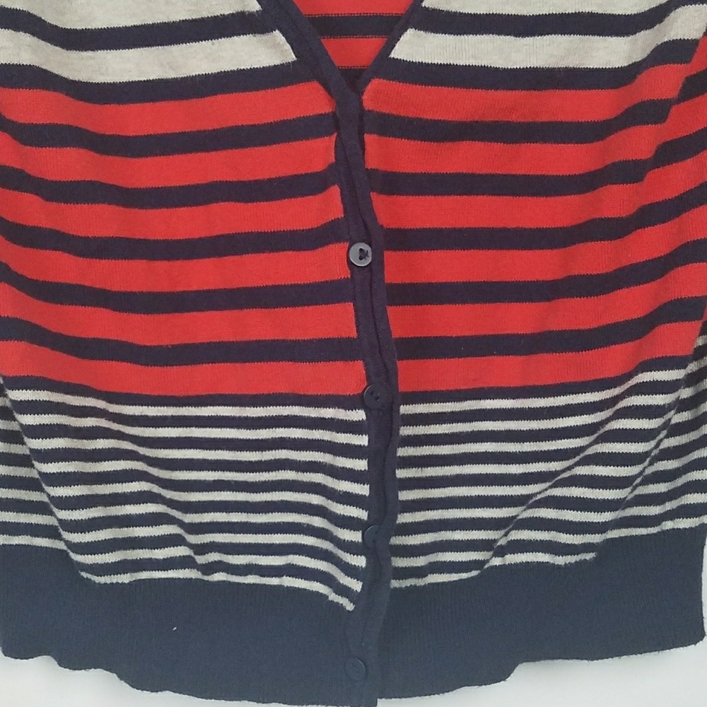 Max Studio Striped Cardigan - Picture 3 of 4