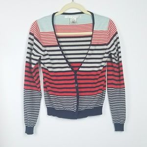 Max Studio Striped Cardigan