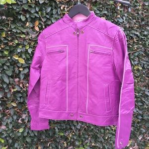 Eriche Trillian Purple Leather Jacket - Never Worn