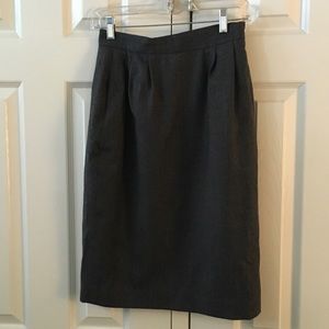 Gray wool skirt