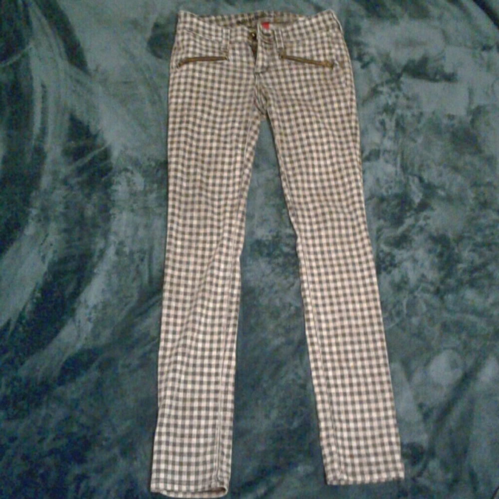 Arizona Jean Checkered Jeggings
