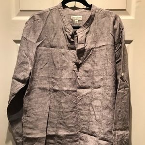 BANANA REPUBLIC 100% Linen BIG SHIRT size L