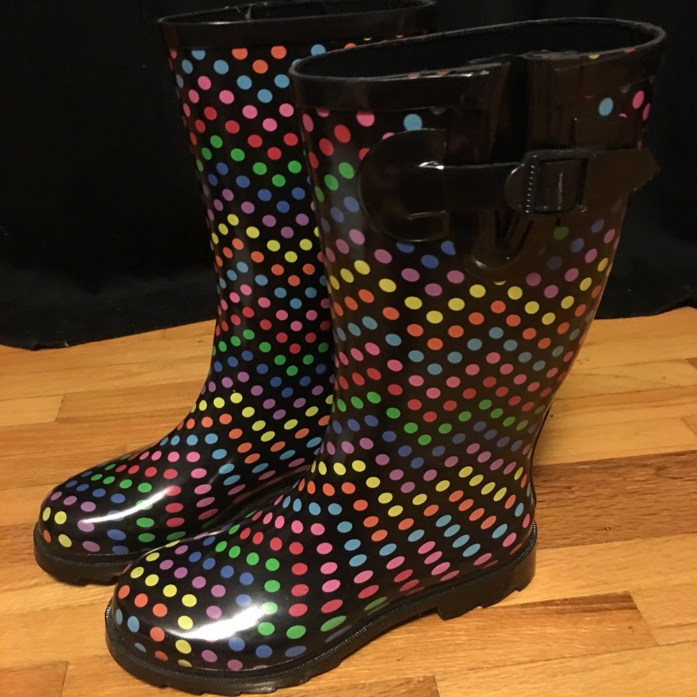 Polka Dots Rain Boots