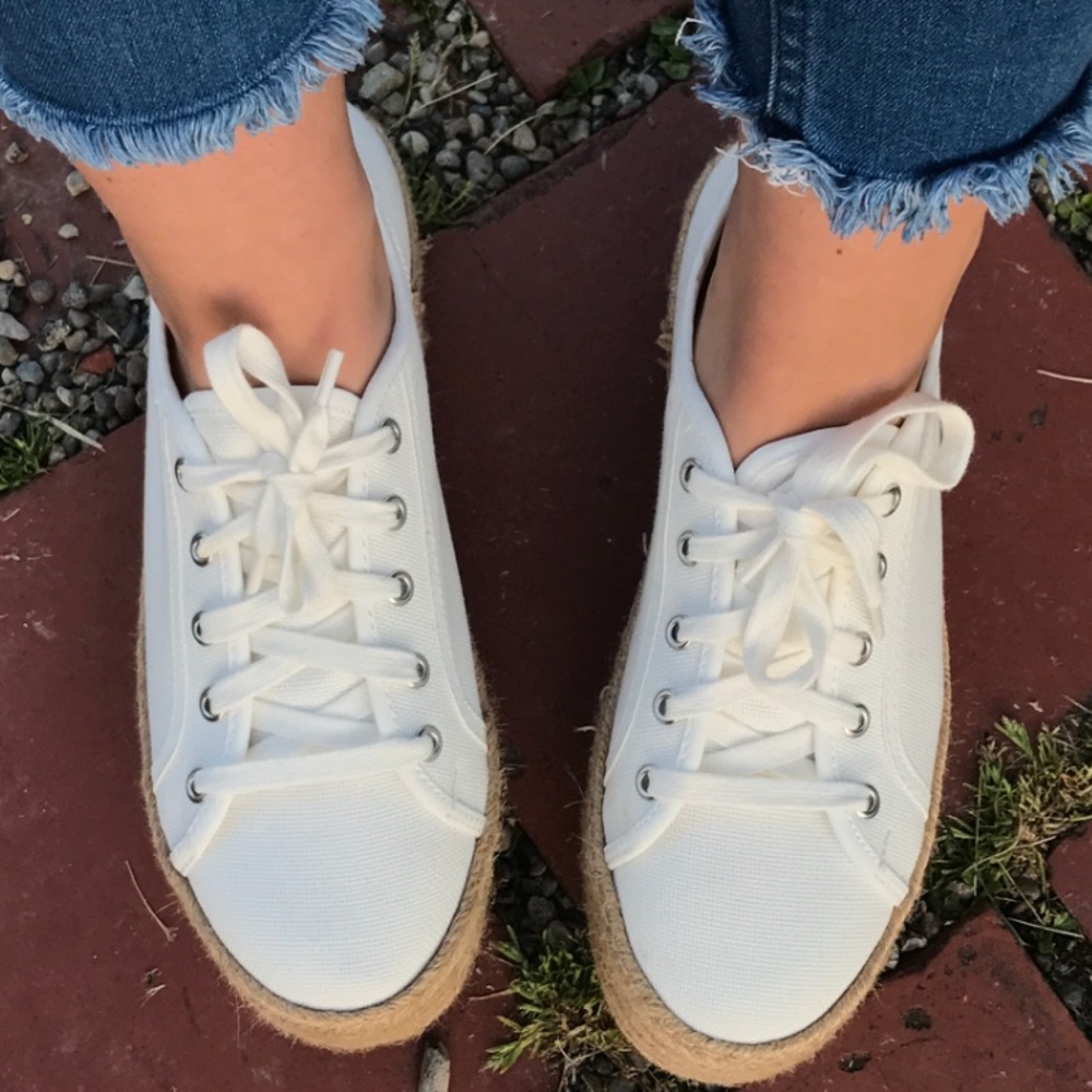 white platform shoes
