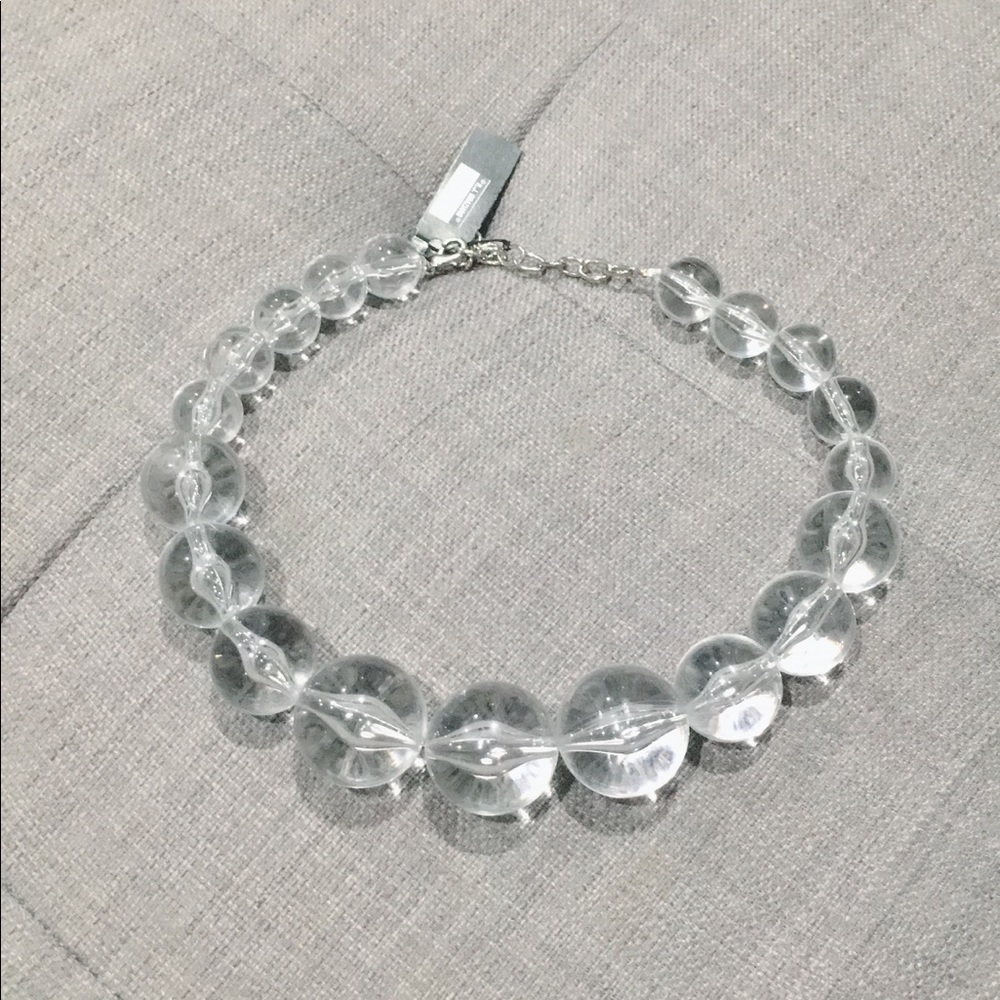 Clear beaded necklace