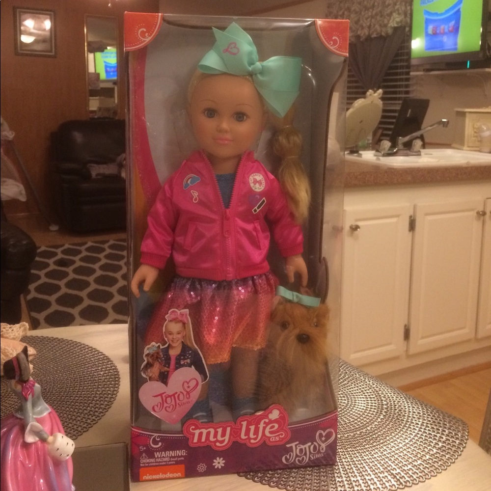 My life 18” jojo Doll with her dog bow bow
