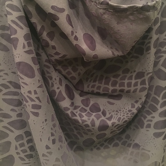 Deep dark purple sheer blouse - Picture 2 of 3