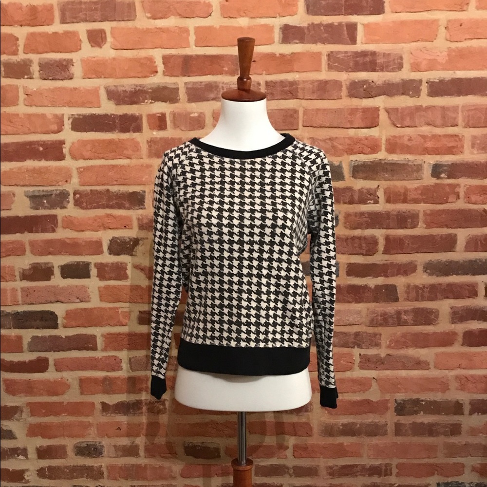 Houndstooth J.Crew light sweatshirt