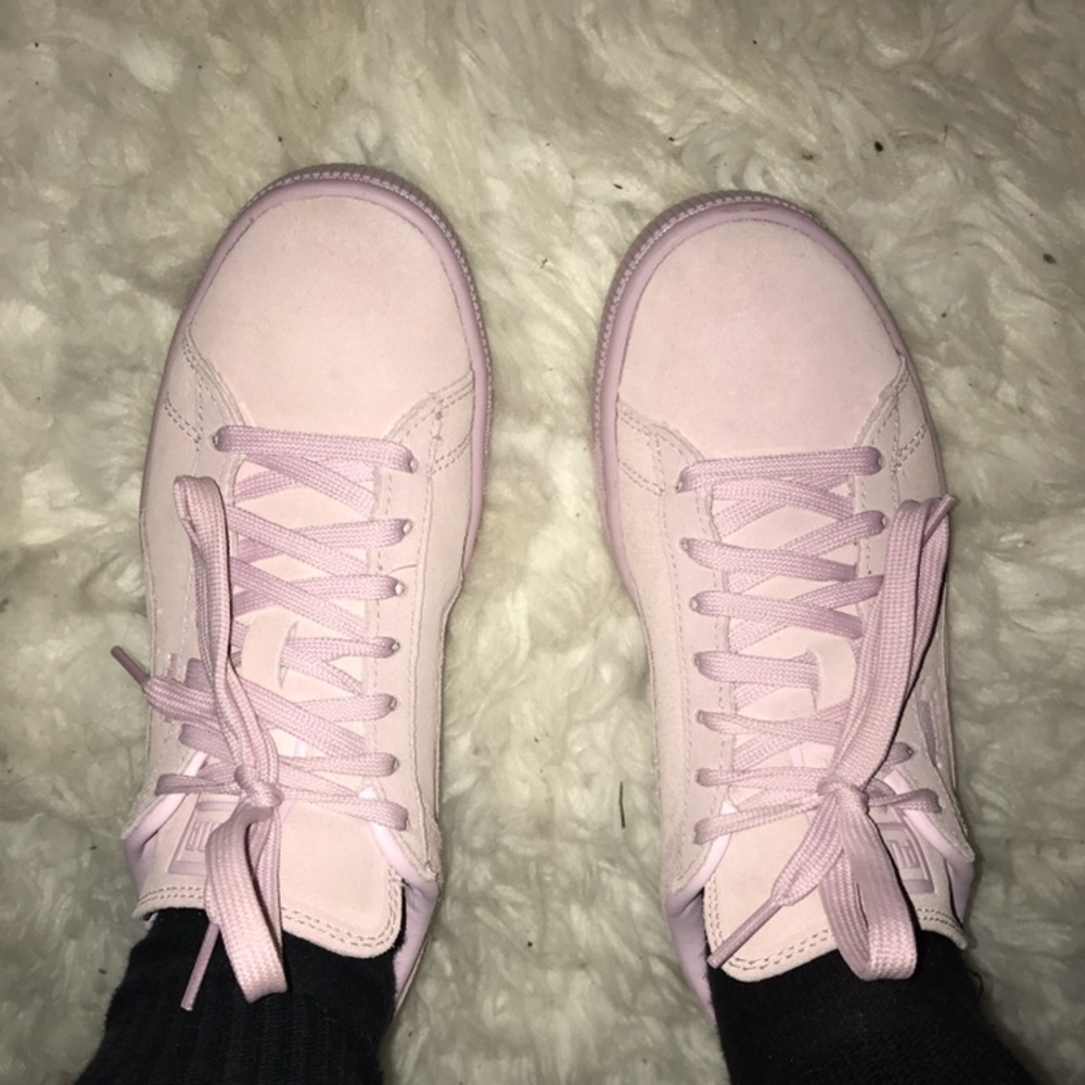 Pink Puma sneakers