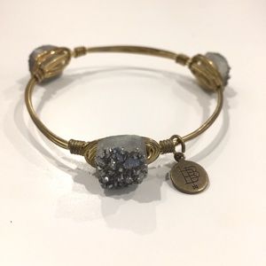 Silver Druzy Bourbon and Bowetie