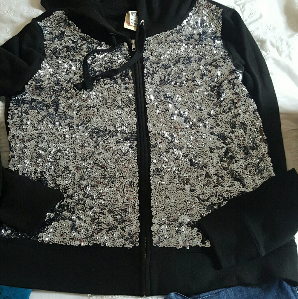 NEW Victoria Secret sweatshirt jacket Lrg