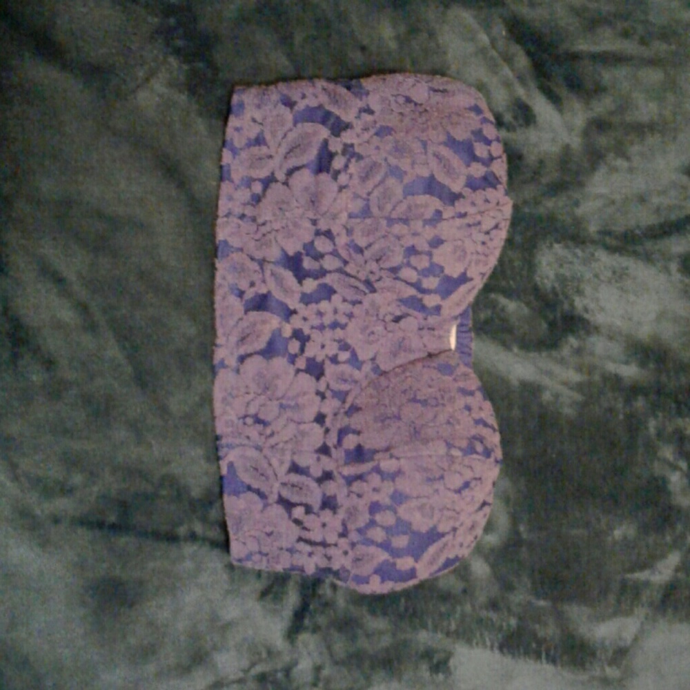 Charlotte Russe Purple Floral Bandeau