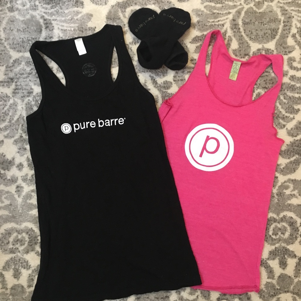 Pure Barre Tank and Sock bundle