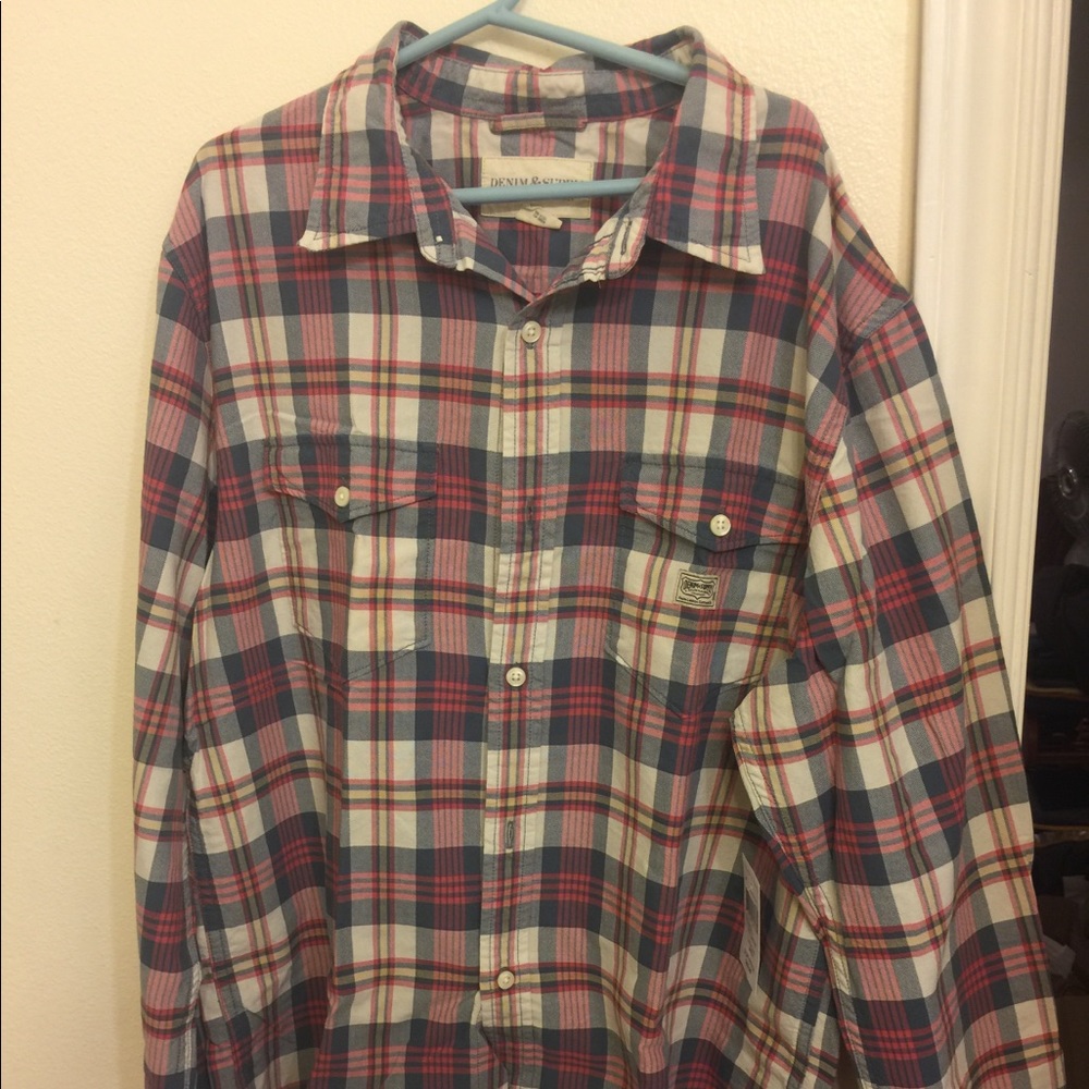 Ralph Lauren Denim &Supply Button Down Plaid Shirt