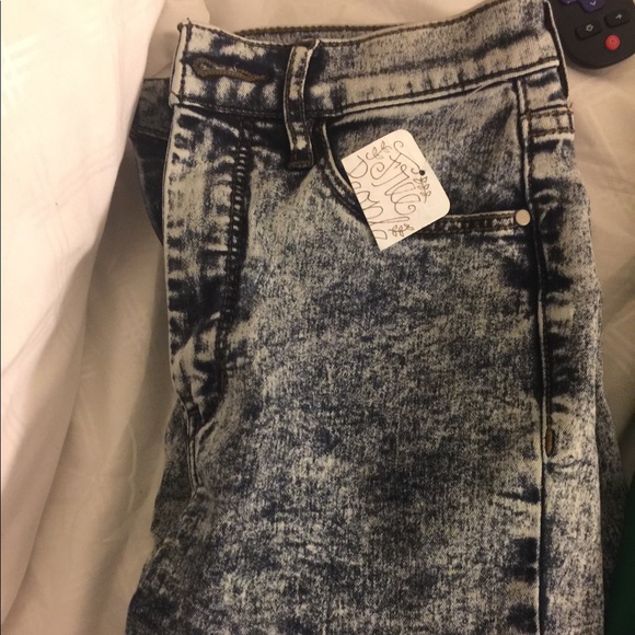 Free People Denim - Free People Skinny Acid Wash Jeans