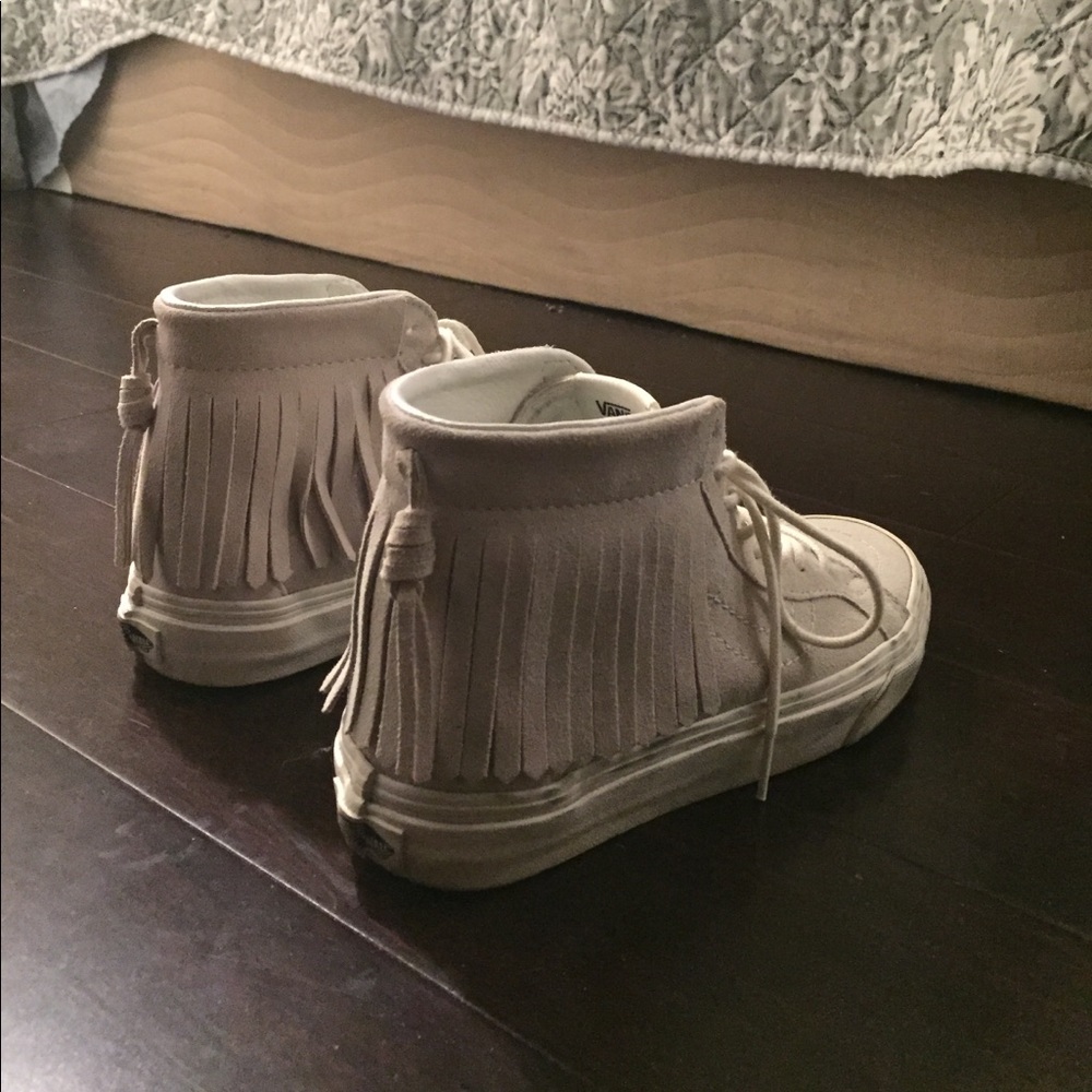 High top fringe Vans