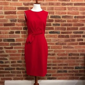 Calvin Klein Red Dress With Bow