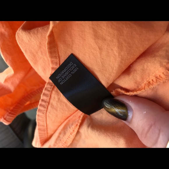 SOLD AVENUE Peach Boho Blouse Shirt Sz 18/20 - Picture 5 of 8