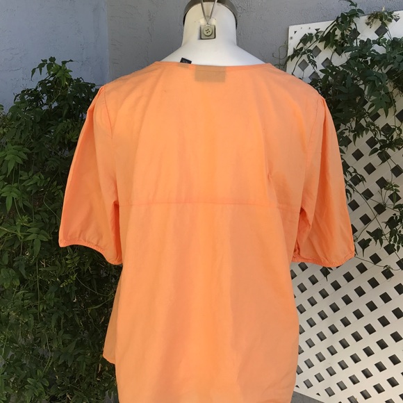 SOLD AVENUE Peach Boho Blouse Shirt Sz 18/20 - Picture 6 of 8