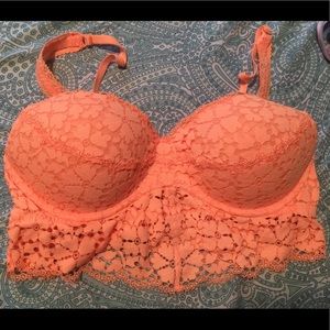 Victorias Secret Pink Lace Bralette