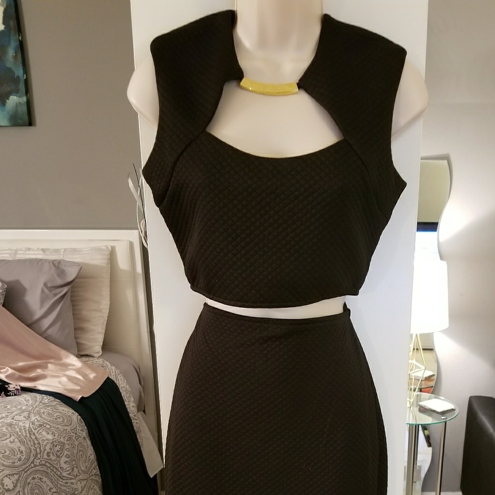 Crop top and skirt set