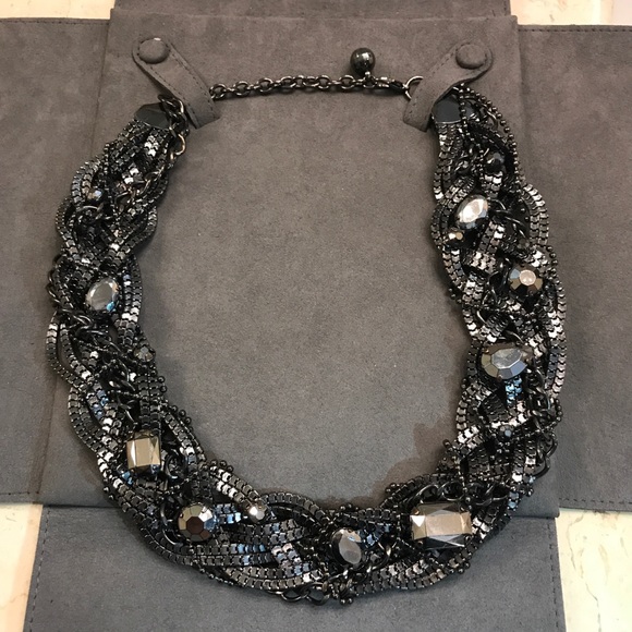 Nordstrom Jewelry - Charcoal necklace with Swarovski rhinestones