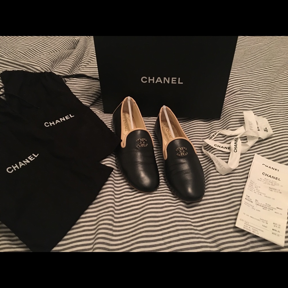 CHANEL Moccasin Loafers In Lambskin- 🔥SALE🔥