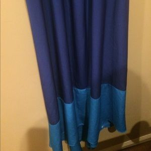 Medium Old Navy maxi high lo color block dress