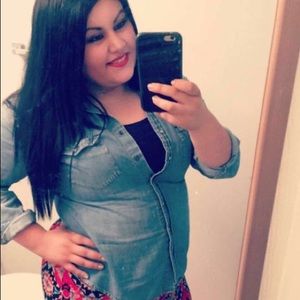 Jean button down shirt