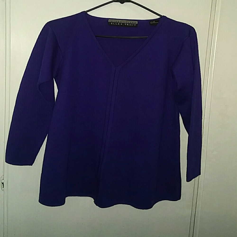 100% Purple Wool Sweater skirt suit