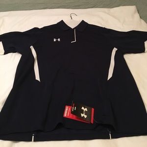 Large Under Armour heat gear golf shirt.