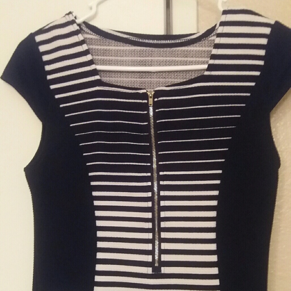 Black n White Formal Dress