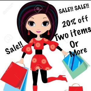 20% off two items or more