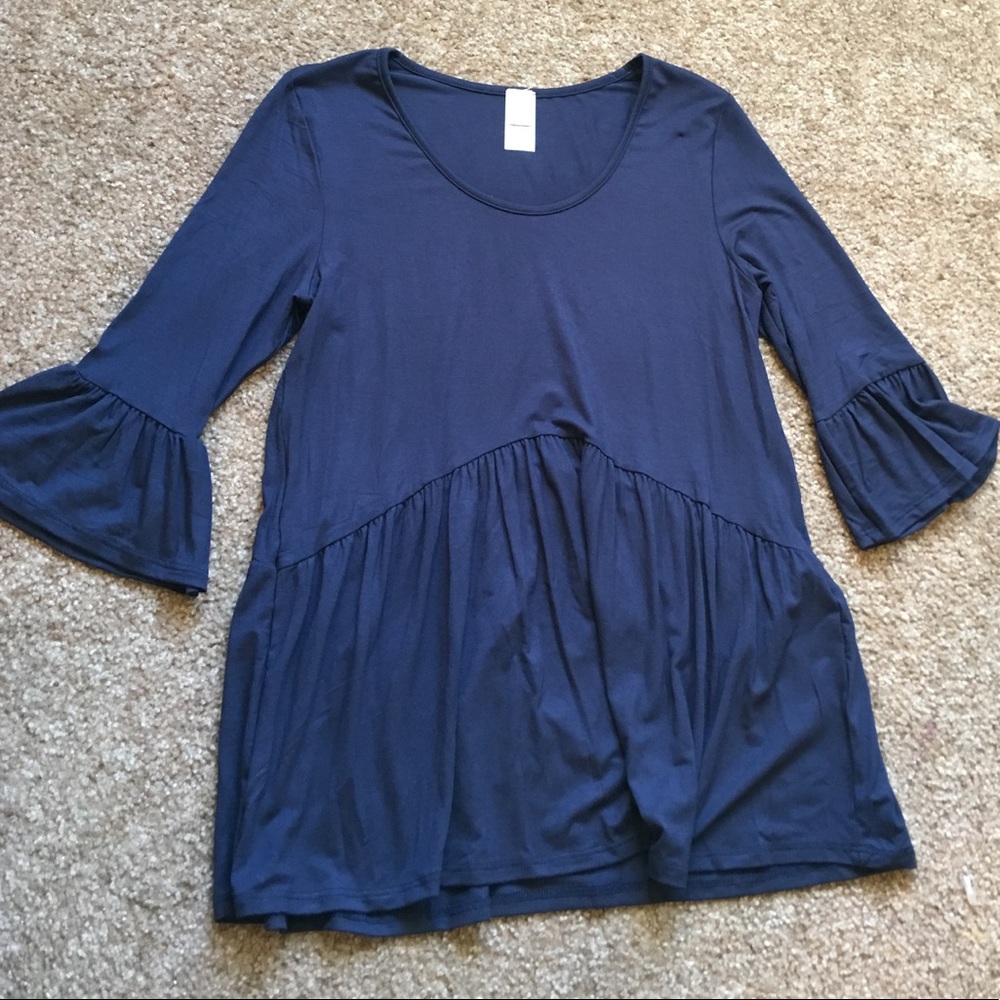 Bell sleeve empire waisted top