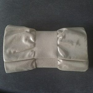 Stuart Weitzman clutch in champagne